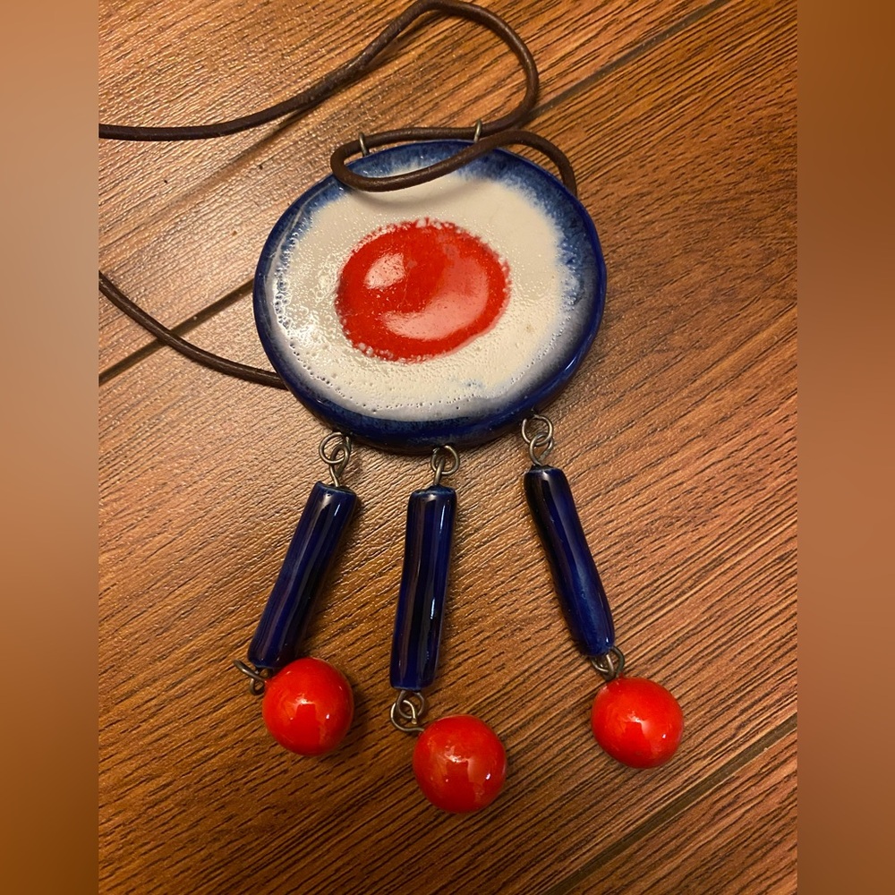Vintage ceramic necklace